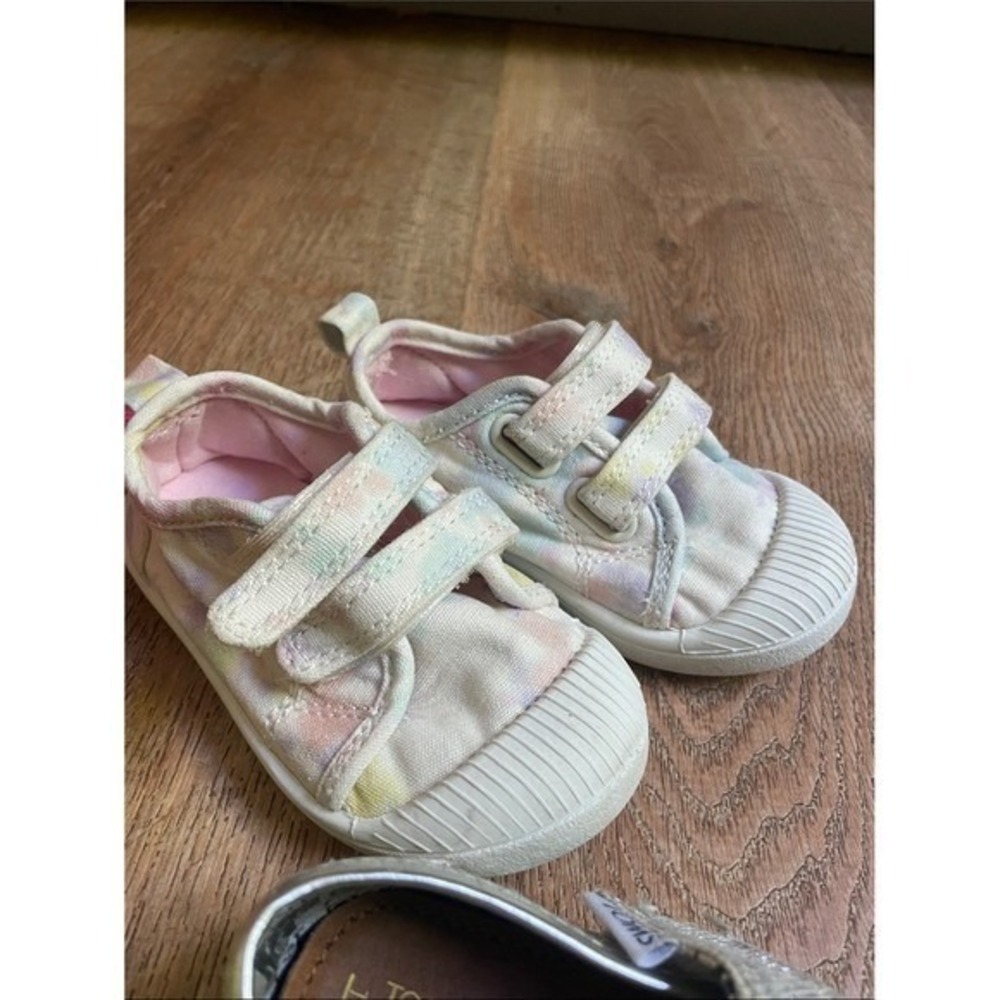 Crocs Toms Toddler Shoe Bundle Rubber Canvas Glitter Size 5 6 Mixed Lot - Picture 6 of 15